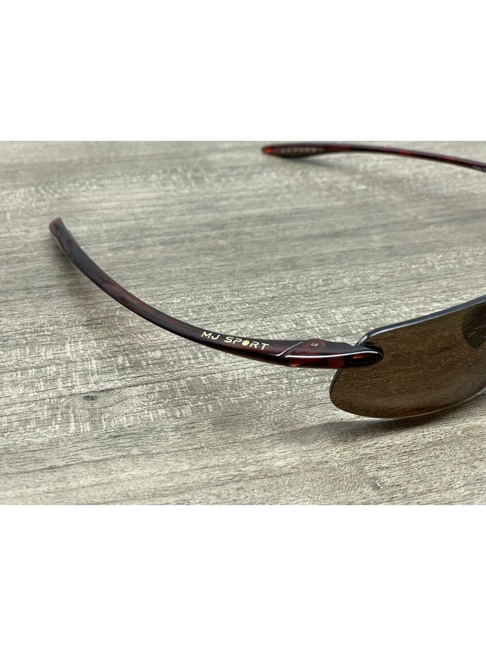 MAUI JIM KANAHA RX MJ-909-10 Japan Brown Wrap 61[]15-130 Sunglasses *FRAMES ONLY